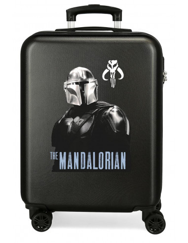 TROLLEY ABS 55CM.4R.STAR WARS THE MANDALORIAN NEGRO